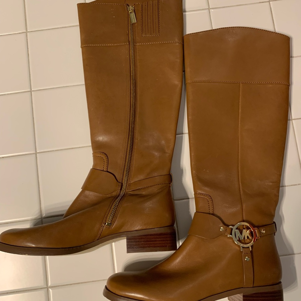 Michael Kors Women's Tan Leather Boots